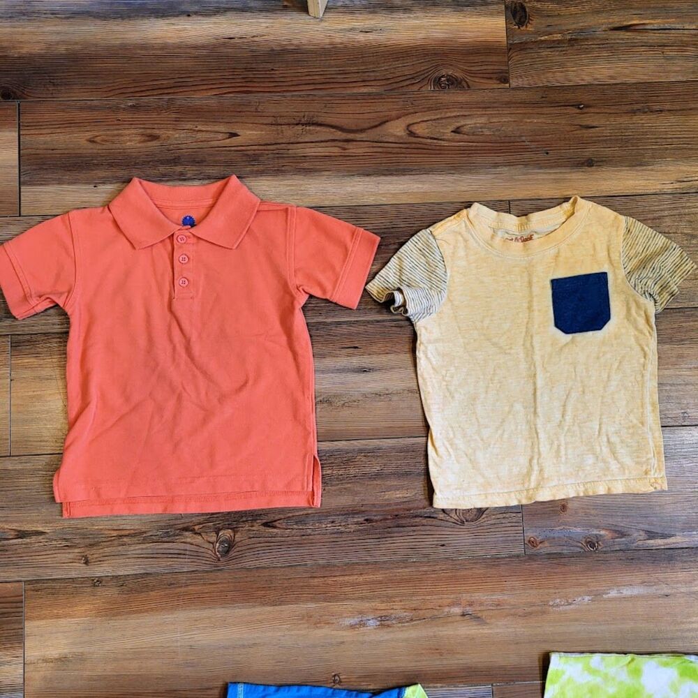 Boys 2T Shirts Lot - 10 Short Sleeve T-Shirts Tank Tops Toddler Spring Summer - Picture 4 of 4
